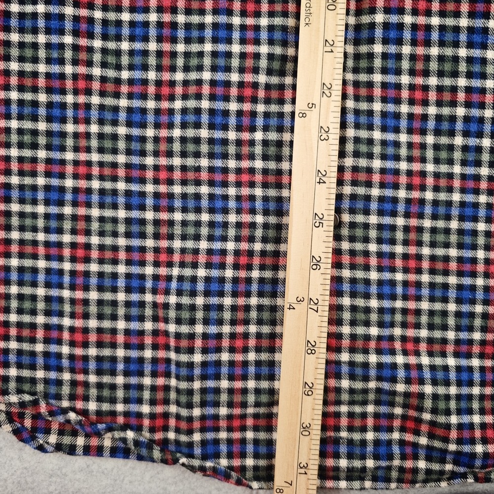 Orvis‎ Luxury Flannel Shirt Mens Medium Long Sleeve Button Down Multicolor Check - Picture 5 of 9
